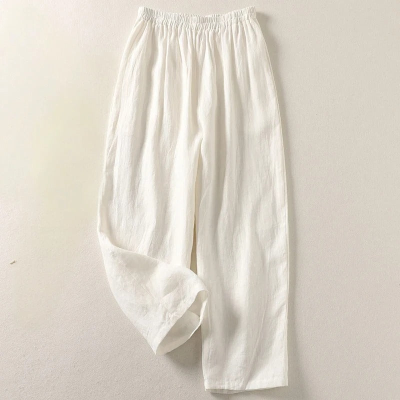 Amalia™ – Flowy Cotton and Linen Pants