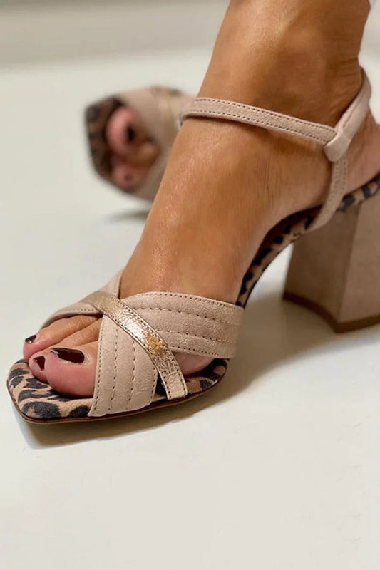 Aveline | Cross-Band Heel Sandals
