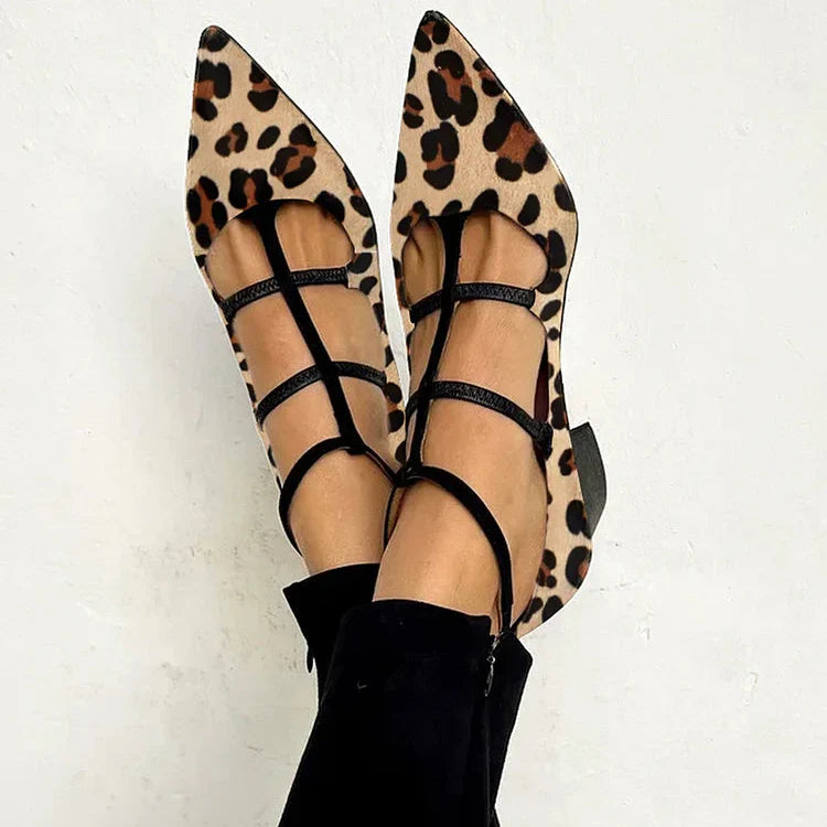 Pointed Slingback Flats – Chic Strappy Design for Everyday Elegance
