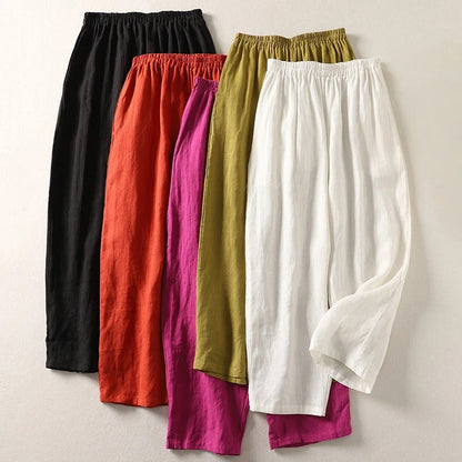 Amalia™ – Flowy Cotton and Linen Pants