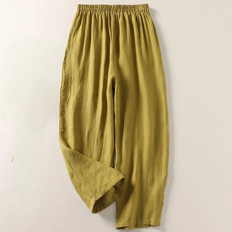 Amalia™ – Flowy Cotton and Linen Pants