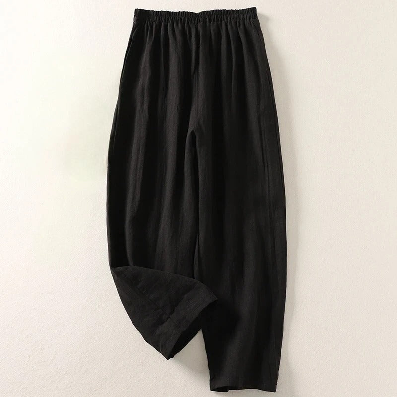 Amalia™ – Flowy Cotton and Linen Pants