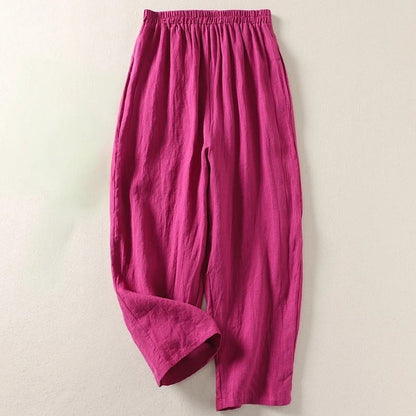 Amalia™ – Flowy Cotton and Linen Pants