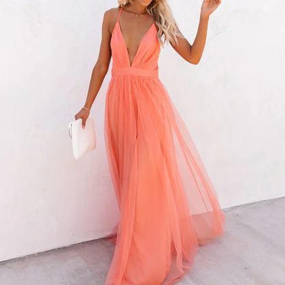 Aveline | Corail Maxi Dress