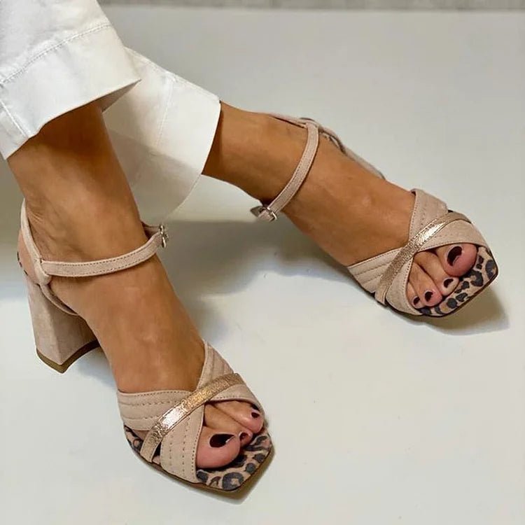 Aveline | Cross-Band Heel Sandals