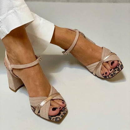 Aveline | Cross-Band Heel Sandals