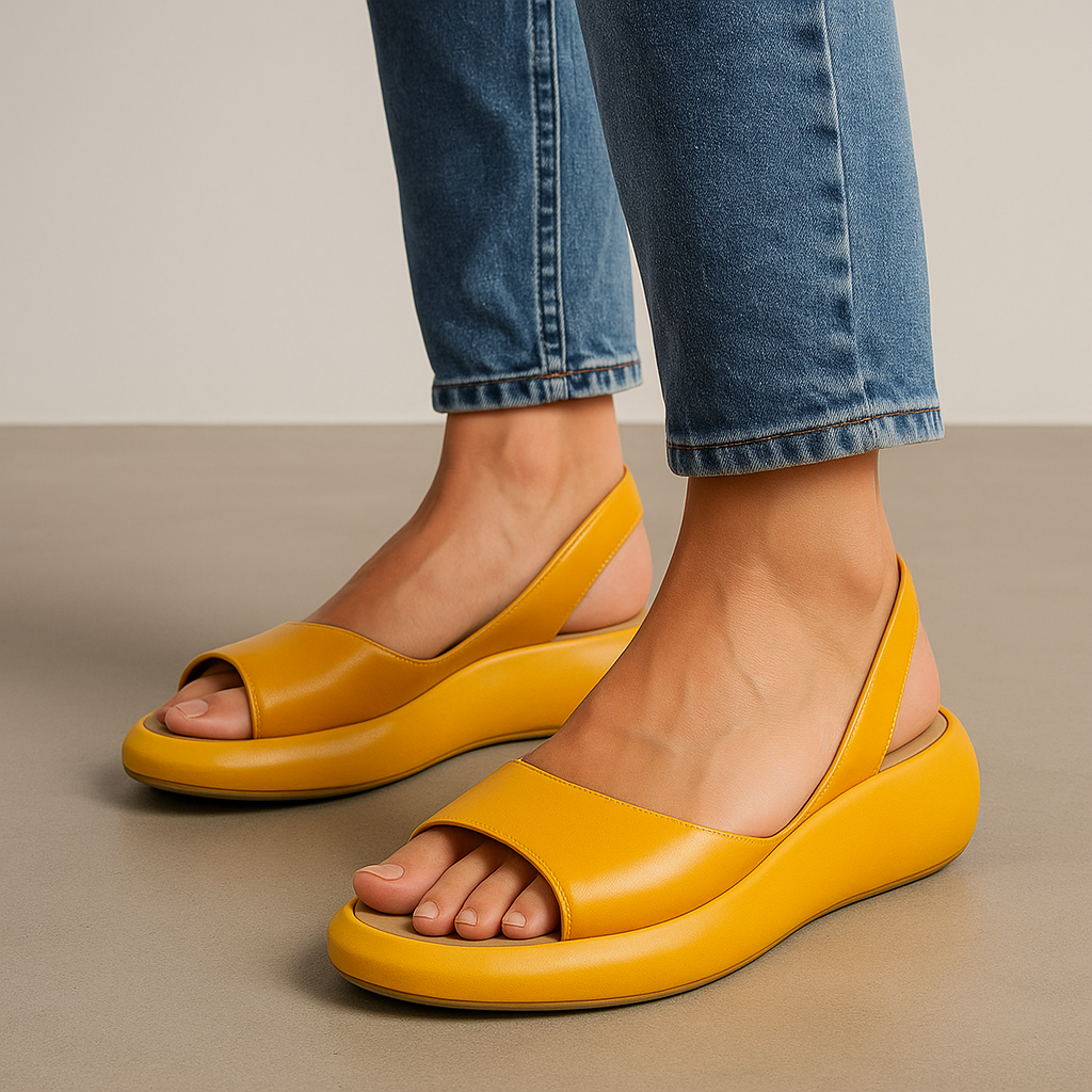 Everyday Comfort Open-Toe Flats