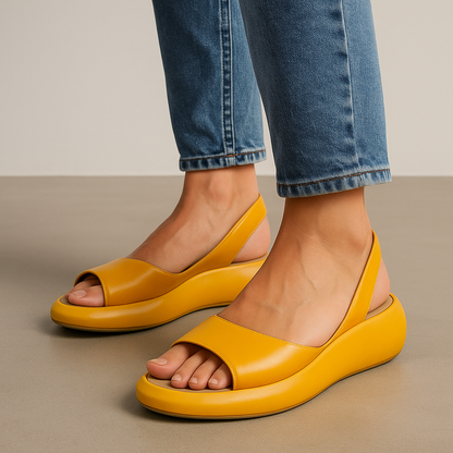 Everyday Comfort Open-Toe Flats
