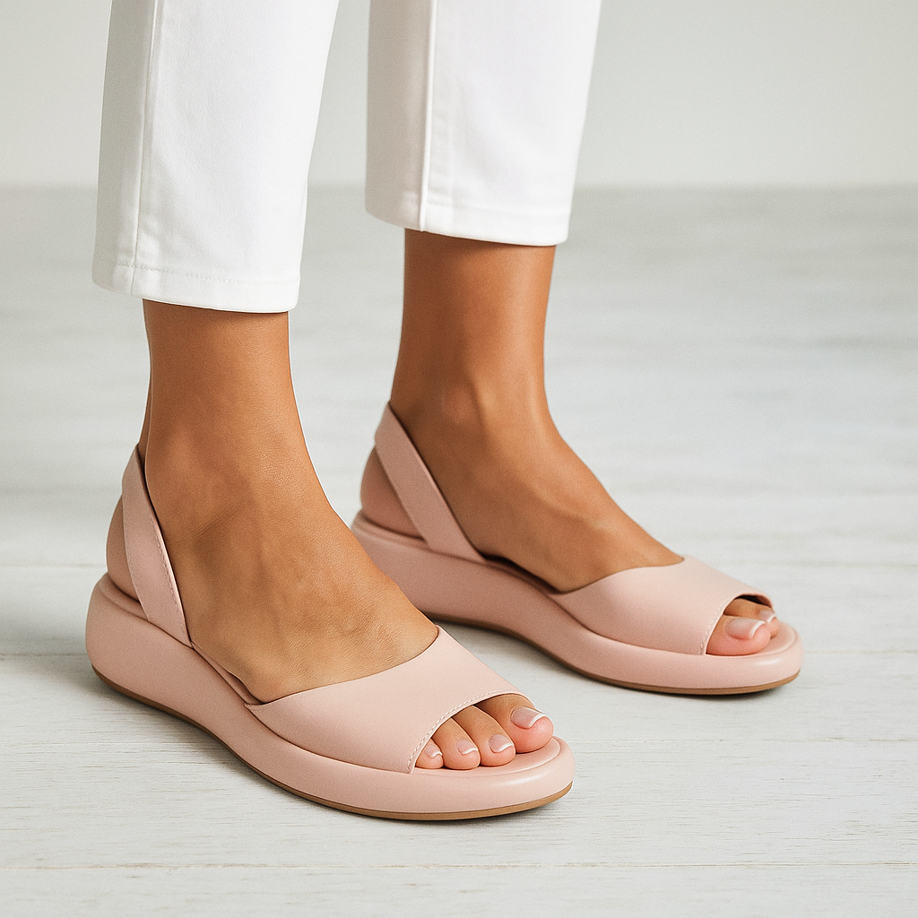 Everyday Comfort Open-Toe Flats