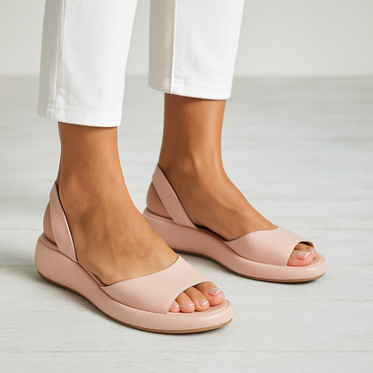 Everyday Comfort Open-Toe Flats