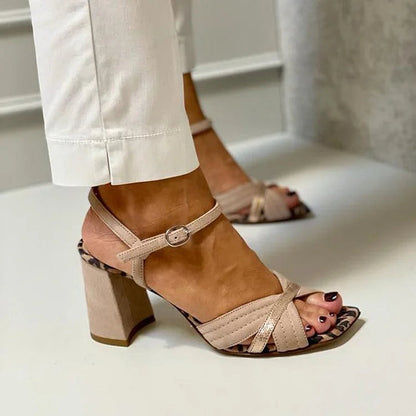 Aveline | Cross-Band Heel Sandals
