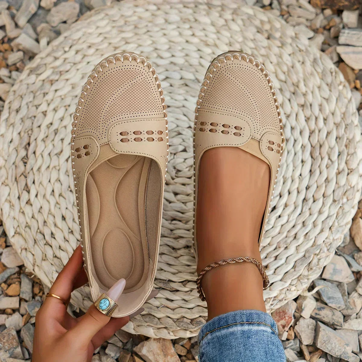 Comfort Slip-On Flats – Lightweight Breathable Everyday Shoes