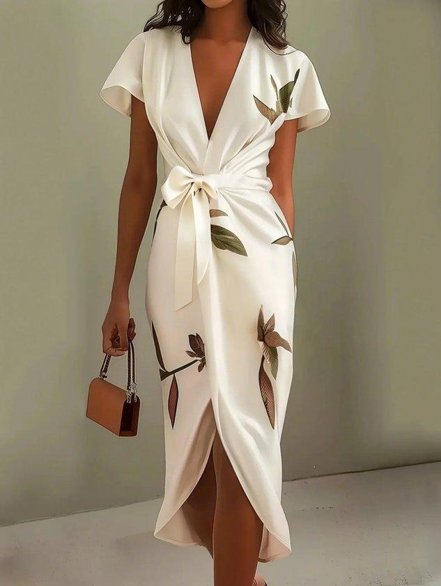 Elin | Elegant wrap dress with a floral print