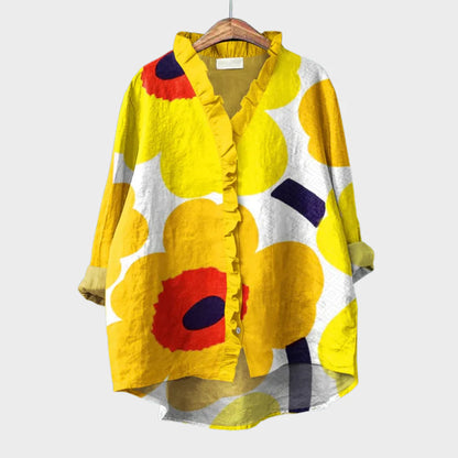 Statement Blouse – Relaxed Fit with Artistic Design