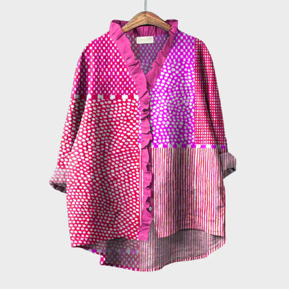 Statement Blouse – Relaxed Fit with Artistic Design