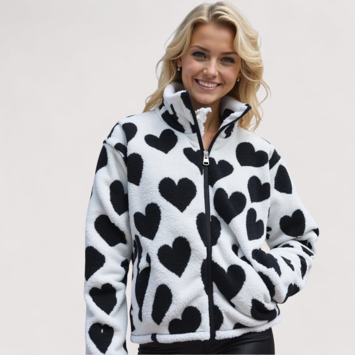 Aveline | Reversible Heart Jacket