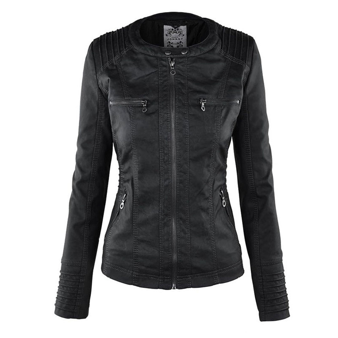 Flavia | Elegant and Durable Leather Jacket