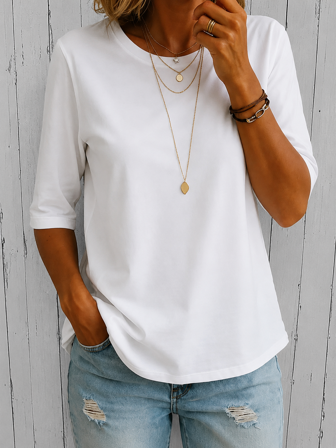Women's Casual Oversized T-Shirt – Relaxed Everyday Fit