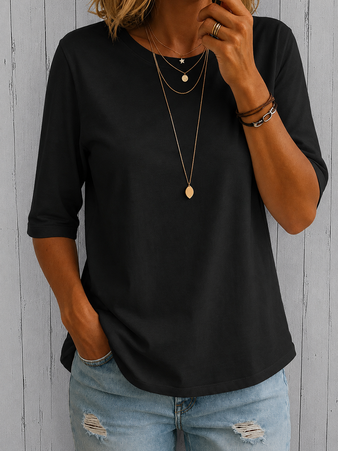 Women's Casual Oversized T-Shirt – Relaxed Everyday Fit