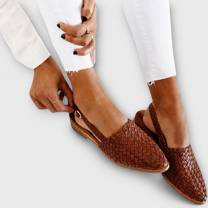 Aveline | Braided Loafers with Back Strap