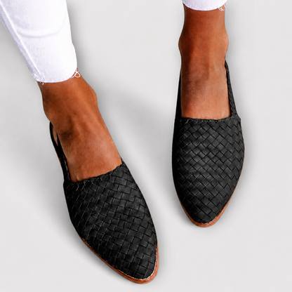 Aveline | Braided Loafers with Back Strap