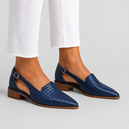 Aveline | Braided Loafers with Back Strap