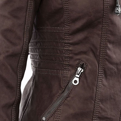 Flavia | Elegant and Durable Leather Jacket