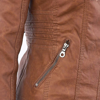 Flavia | Elegant and Durable Leather Jacket