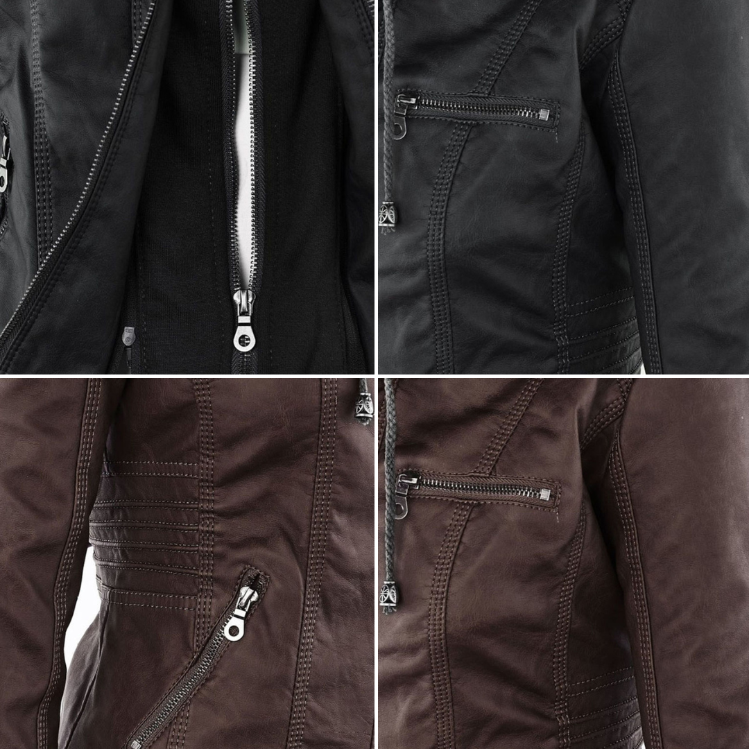 Flavia | Elegant and Durable Leather Jacket