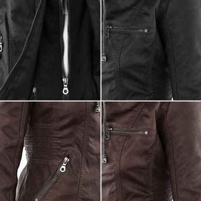Flavia | Elegant and Durable Leather Jacket