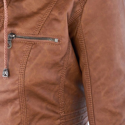 Flavia | Elegant and Durable Leather Jacket
