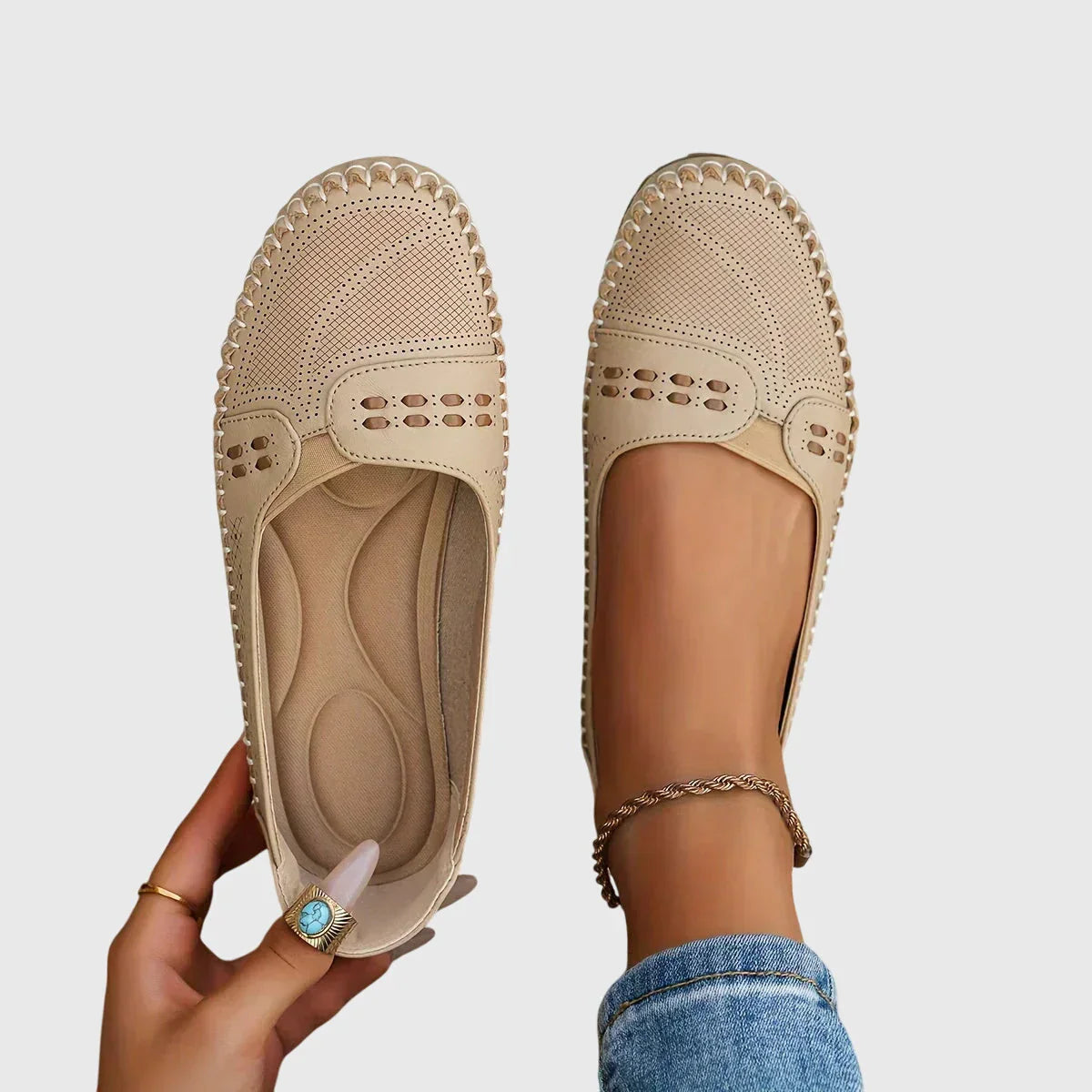 Comfort Slip-On Flats – Lightweight Breathable Everyday Shoes