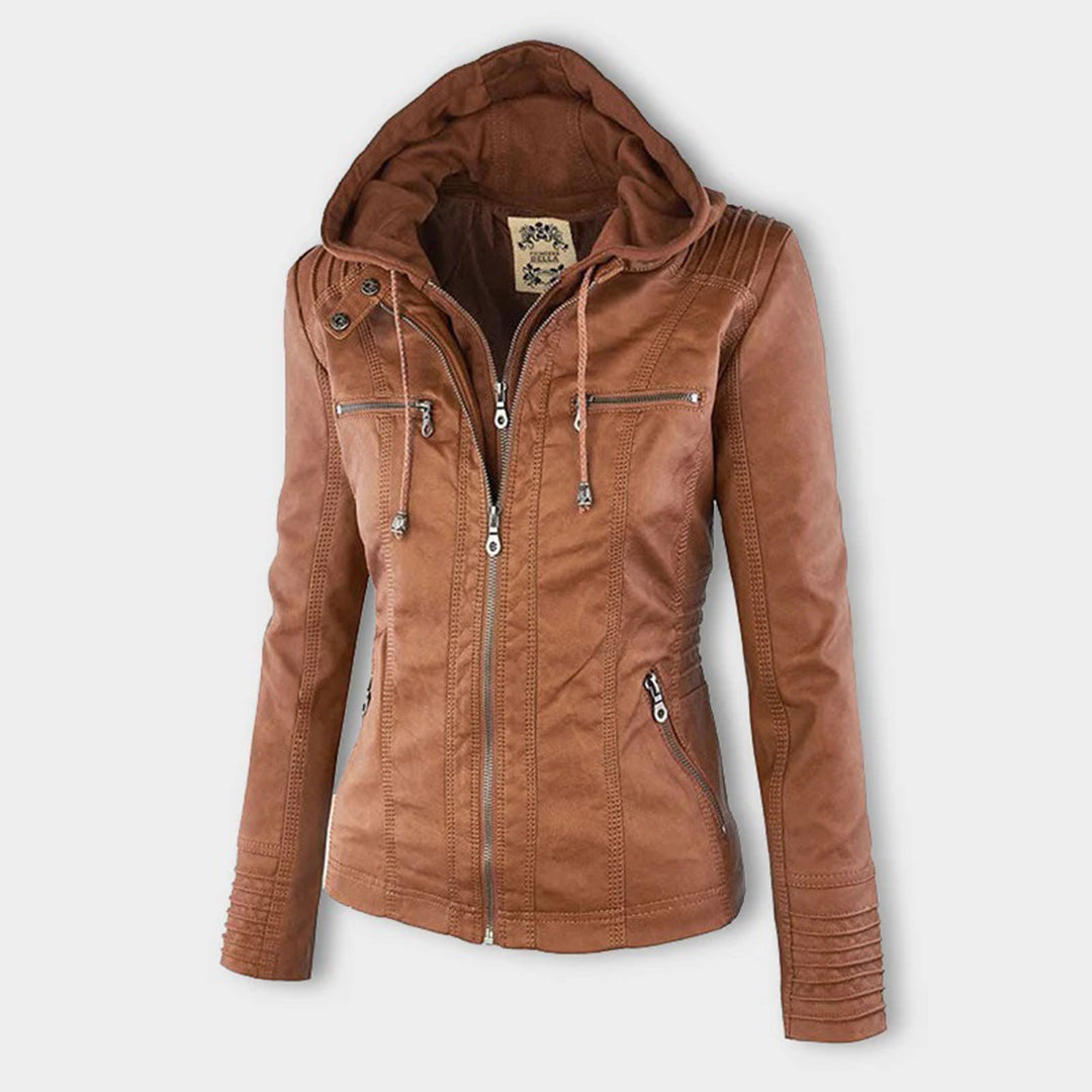 Flavia | Elegant and Durable Leather Jacket