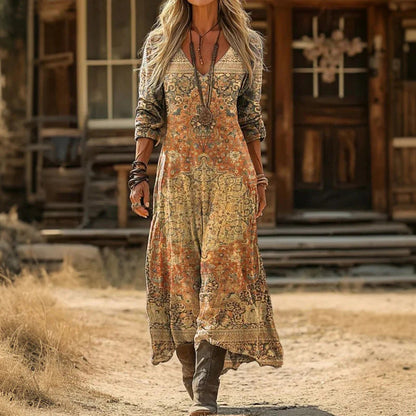 Avelina | Long Sleeve Vintage Casual Dress
