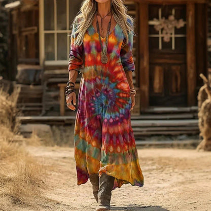 Avelina | Long Sleeve Vintage Casual Dress