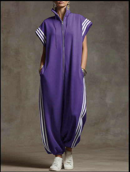 Valentina | Zip Neck Jumpsuit