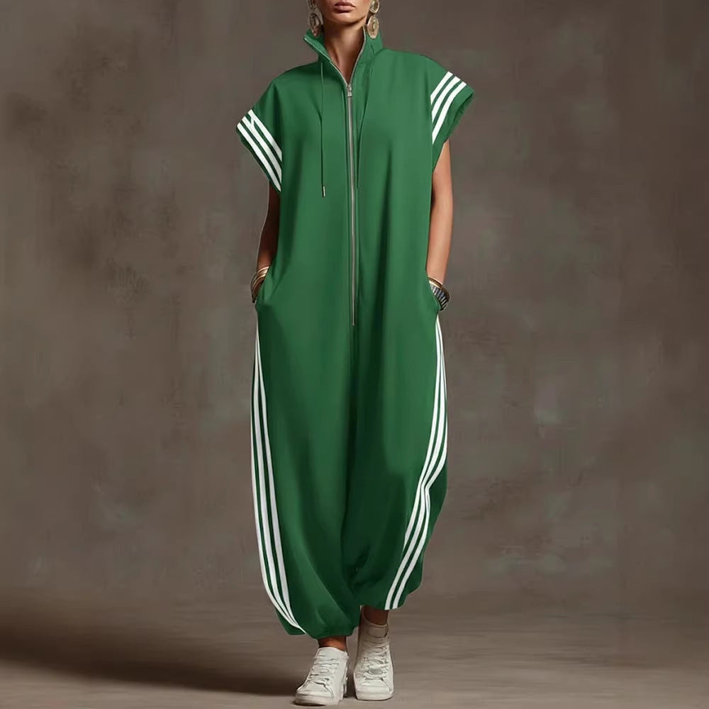 Valentina | Zip Neck Jumpsuit