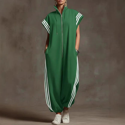 Valentina | Zip Neck Jumpsuit