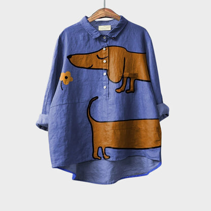 Statement Blouse – Relaxed Fit with Artistic Design