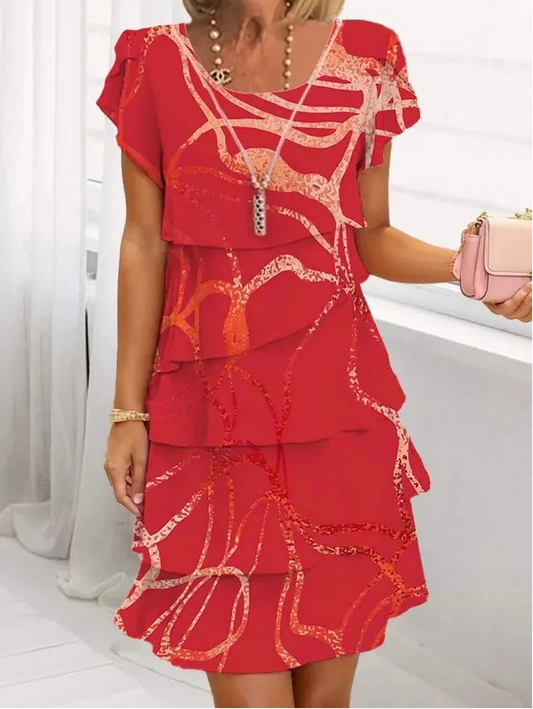 Danielle | Elegant Comfort Ruffle Dress