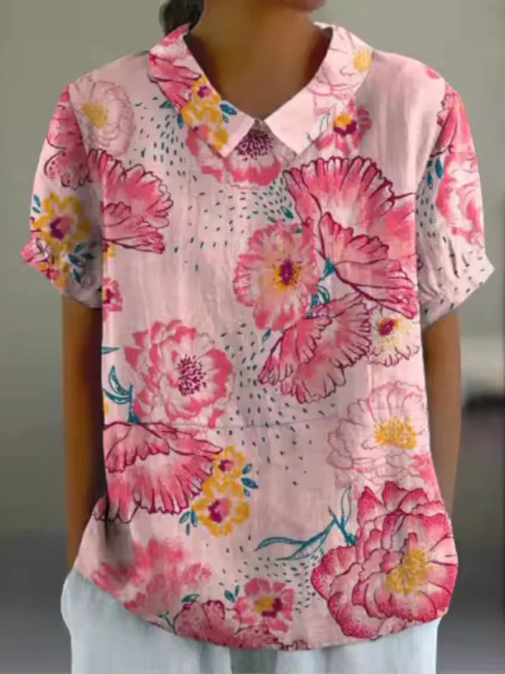 Floral Breeze Summer Shirt – Lightweight Casual Button-Up