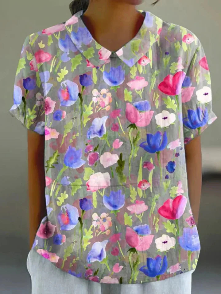Floral Breeze Summer Shirt – Lightweight Casual Button-Up