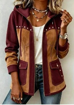 Madison | Mixed-Material Hooded Jacket