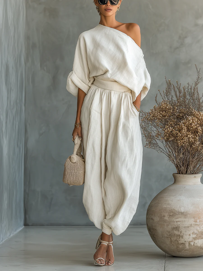 Mila™ | Two-piece set with off-the-shoulder design