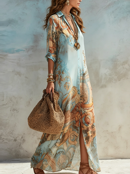 Lorna | “Mediterraneo” Shirt Dress