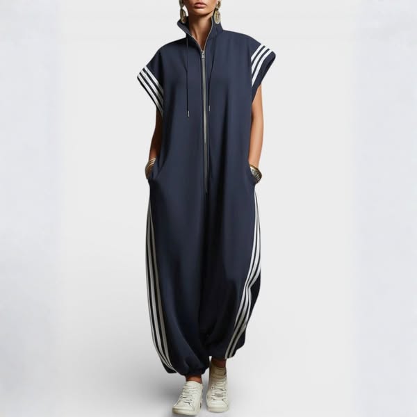 Valentina | Zip Neck Jumpsuit
