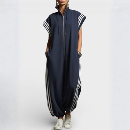 Valentina | Zip Neck Jumpsuit