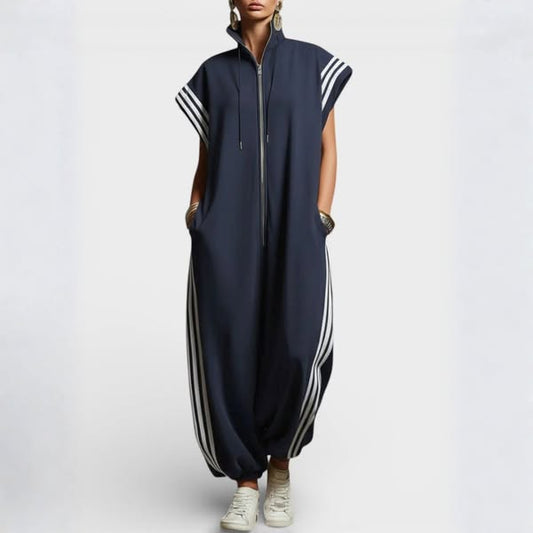 Valentina | Zip Neck Jumpsuit