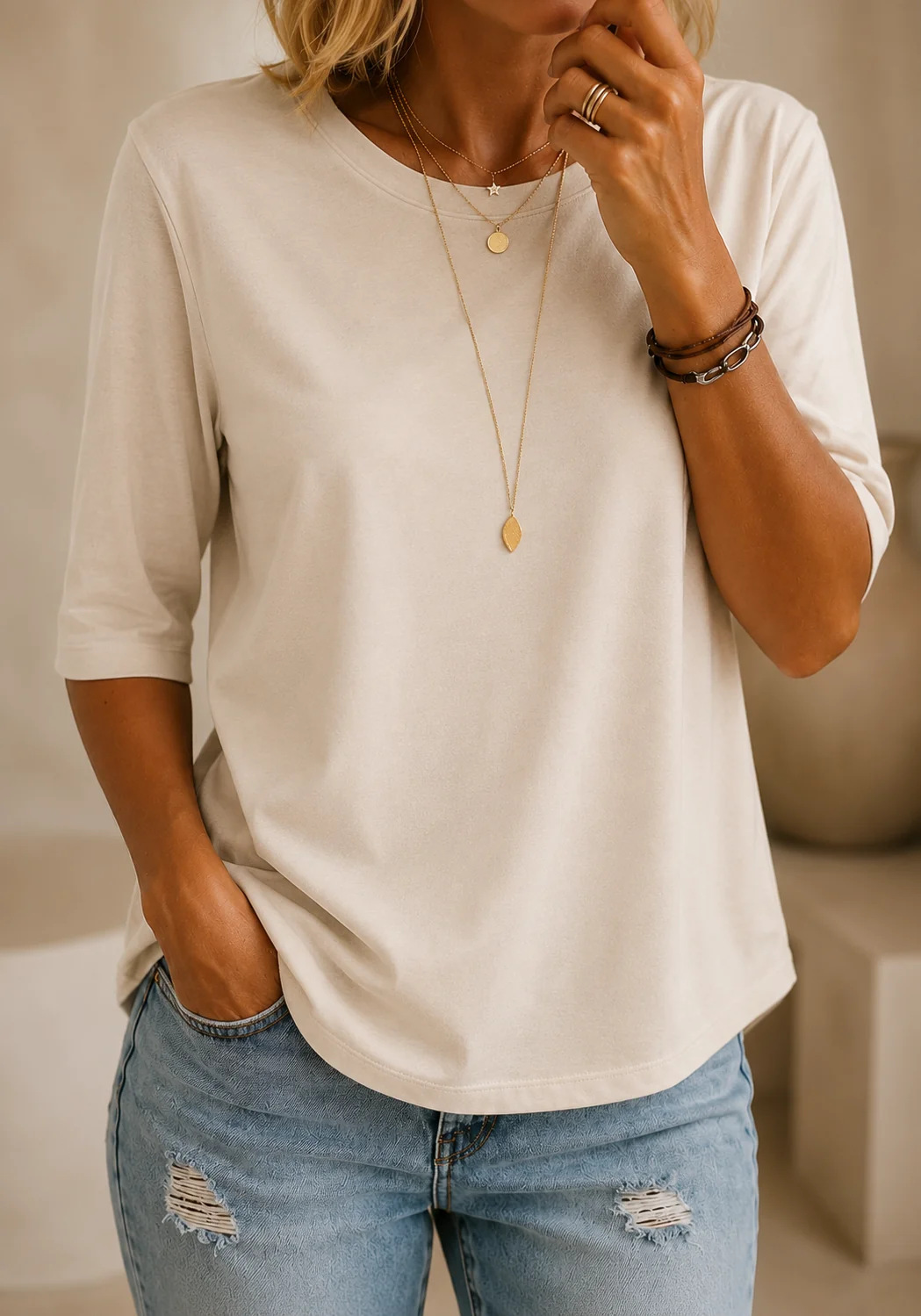 Women's Casual Oversized T-Shirt – Relaxed Everyday Fit