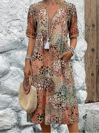 VERONICA | VIBRANT MIDI DRESS